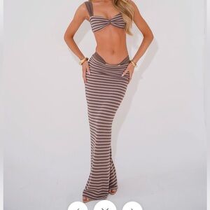 Koko Bay Crochet Maxi Skirt NWT